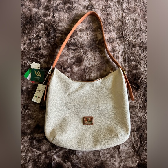 White/Cream Valentina Designer Purse Handbag NWT - Picture 4 of 9